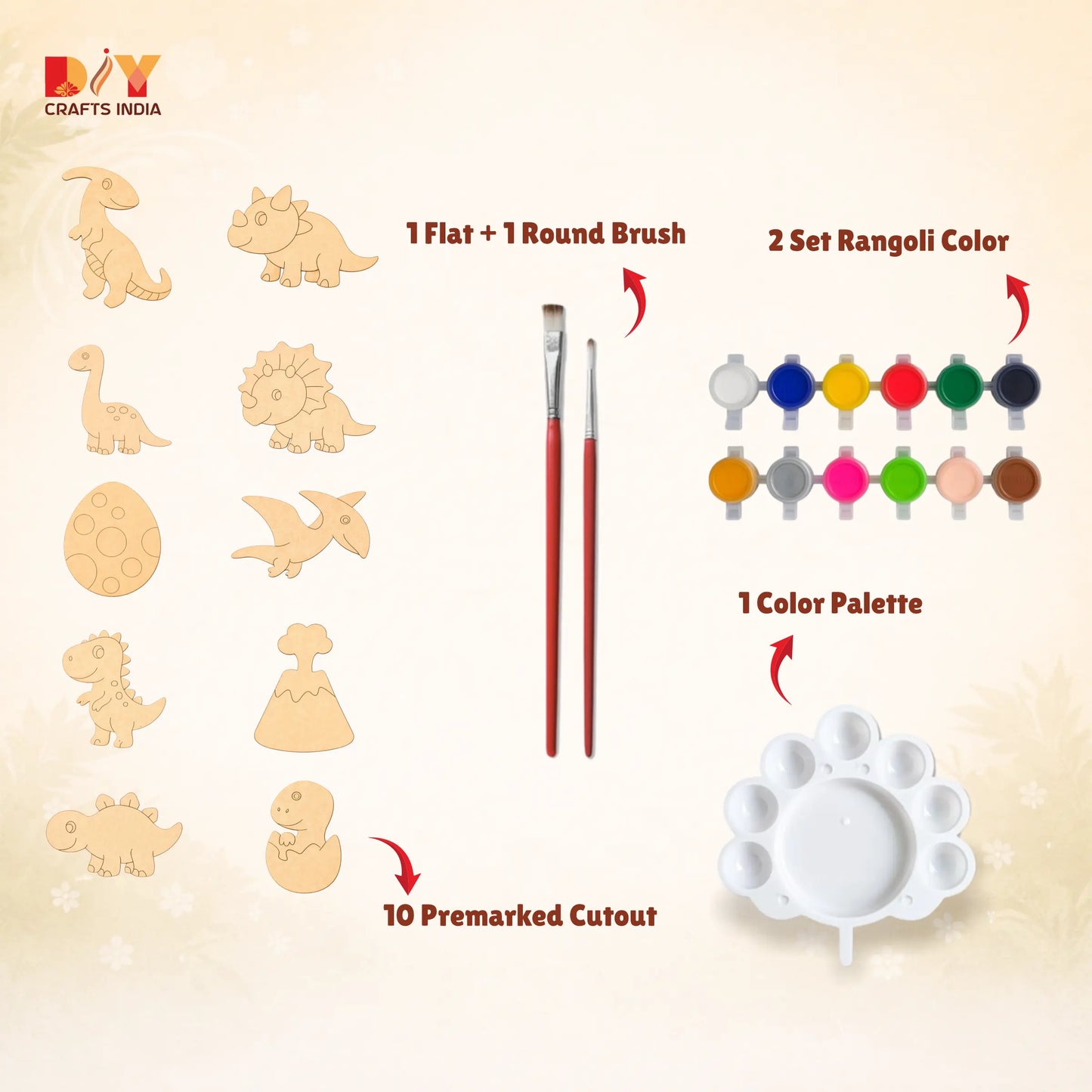 Dino World Art DIY Kit for Kids