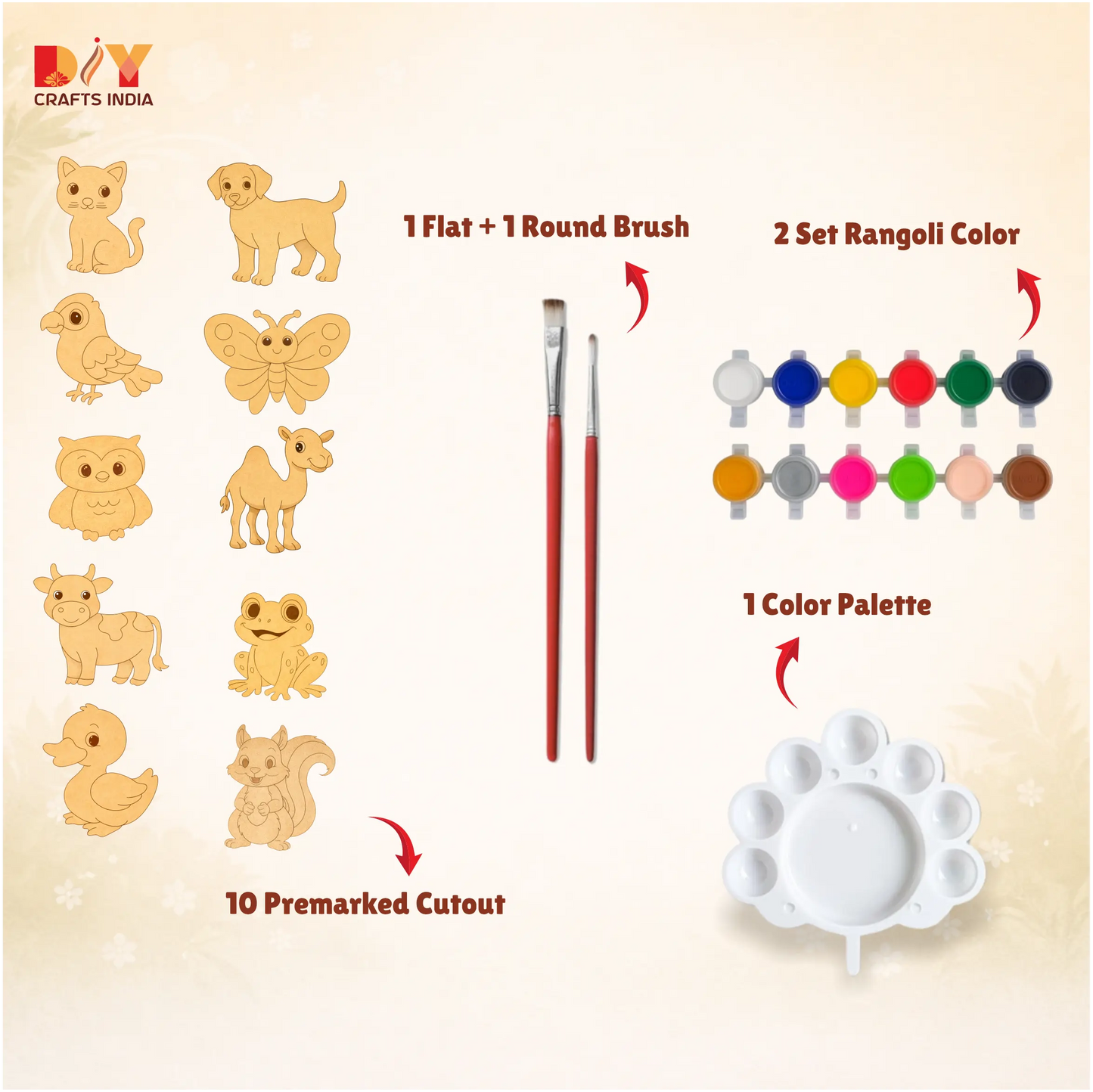 Animal World Art DIY Kit for Kids