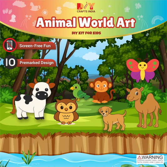Animal World Art DIY Kit for Kids