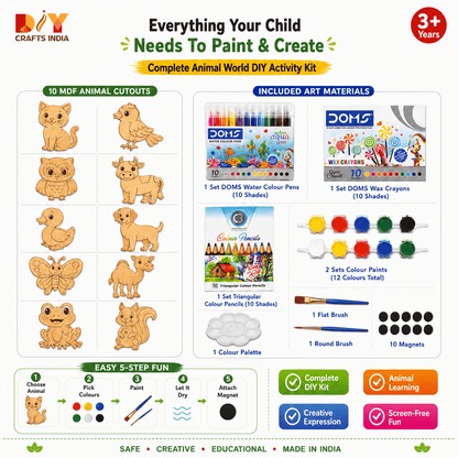 Animal World Art DIY Kit for Kids