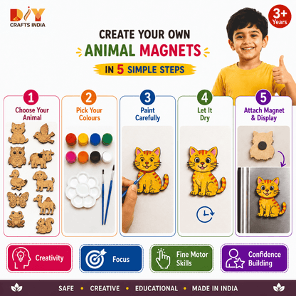 Animal World Art DIY Kit for Kids