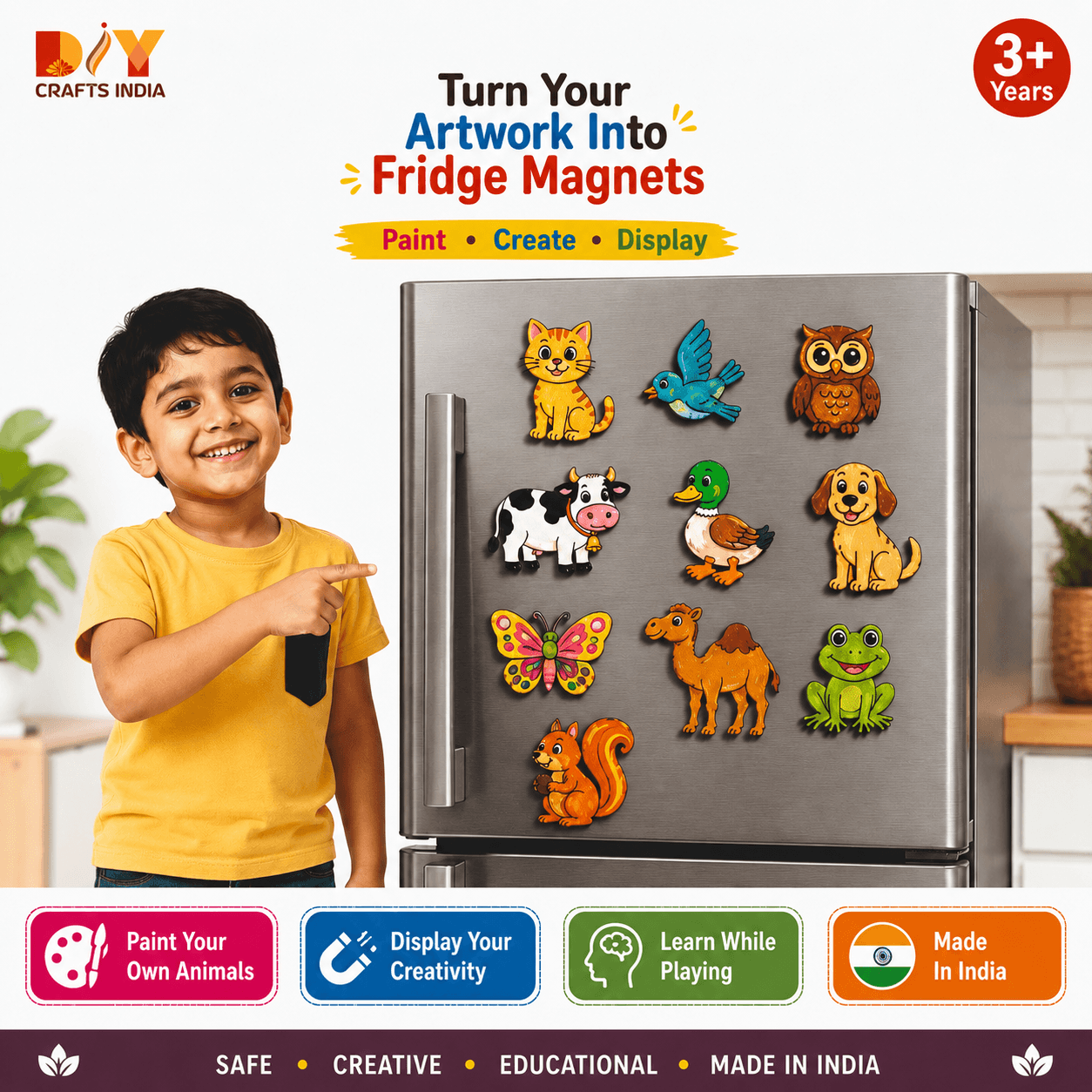 Animal World Art DIY Kit for Kids