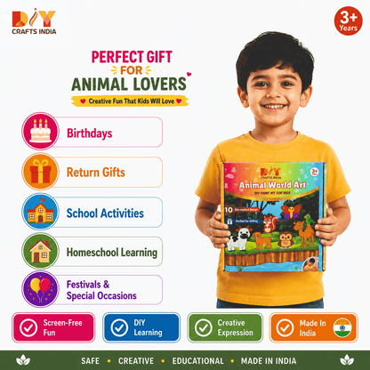 Animal World Art DIY Kit for Kids