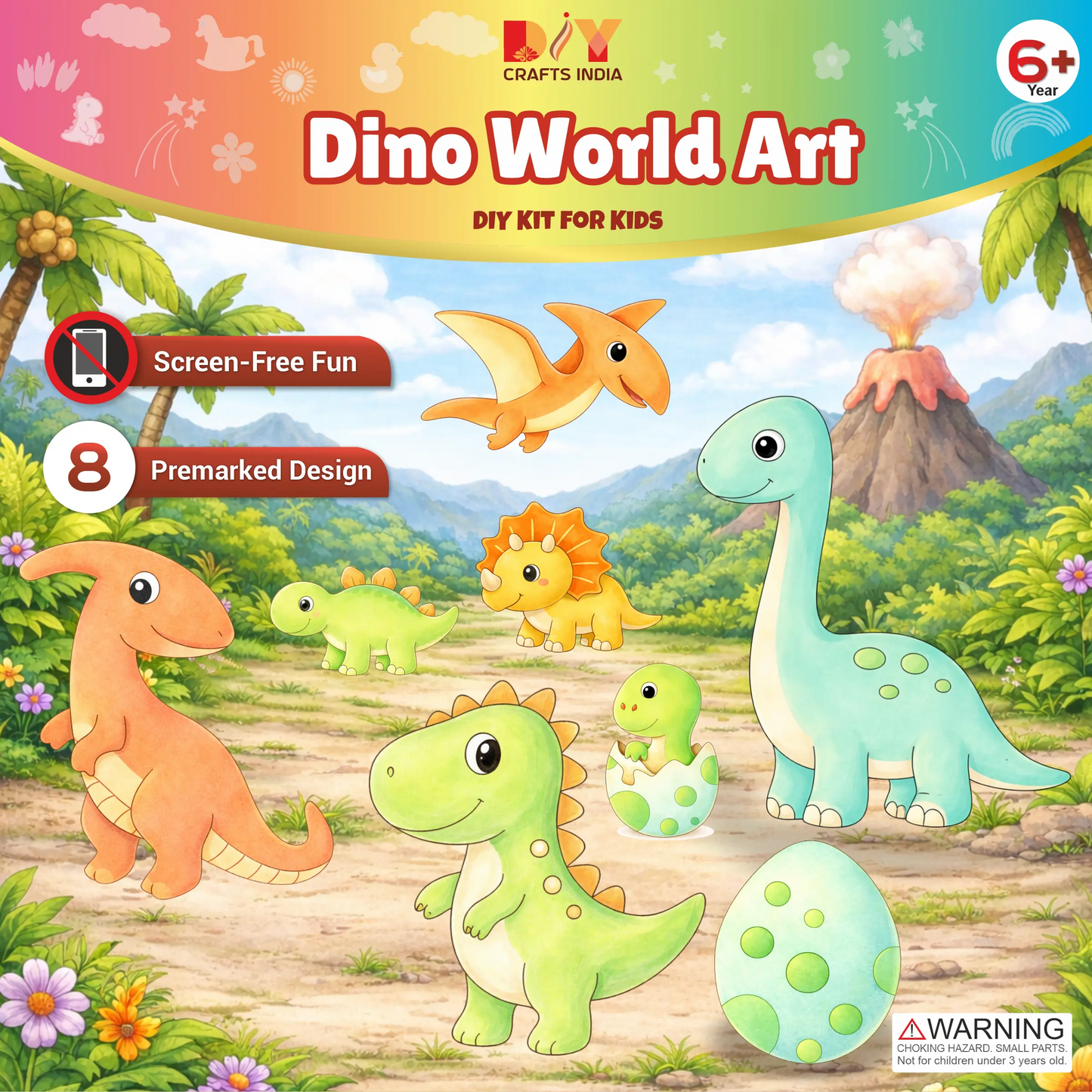 Dino World Art DIY Kit for Kids