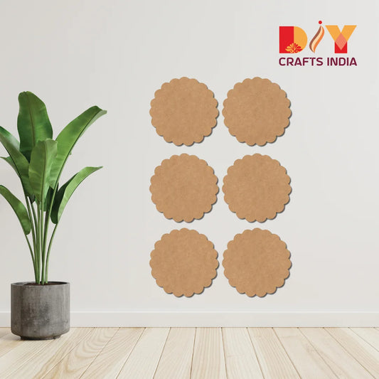 DIY Flower Coaster MDF Cutout