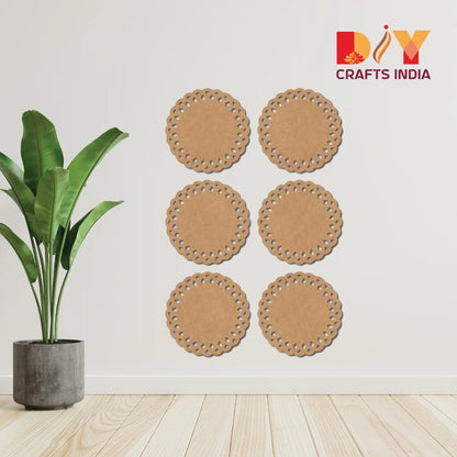 DIY Mandala Coaster MDF Cutout