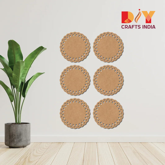 DIY Mandala Coaster MDF Cutout