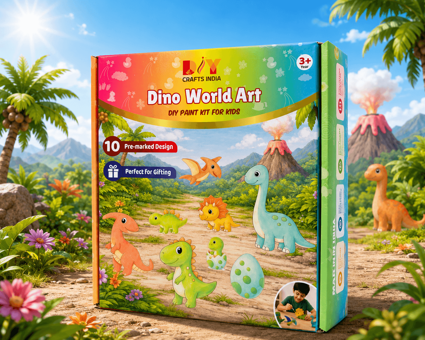 Dino World Art DIY Paint Kit for Kids