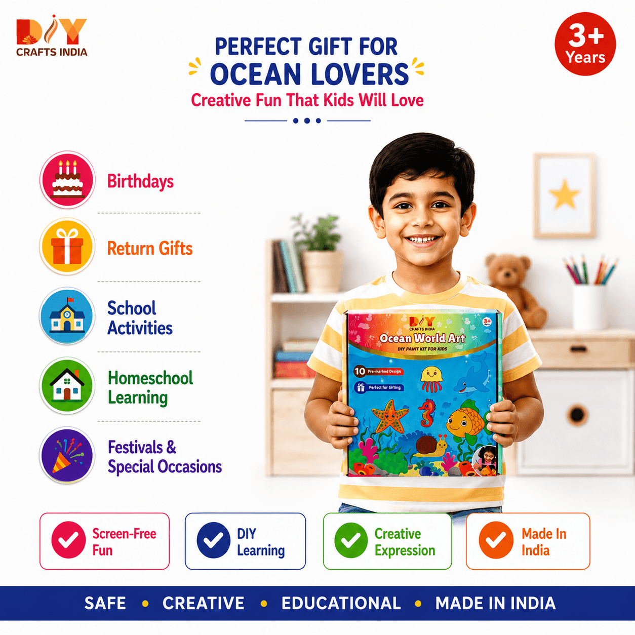 Ocean World Art DIY Kit for Kids