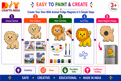 Wild Animals DIY Art Kit for Kids