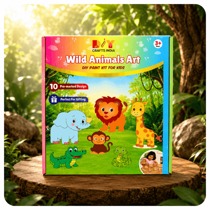 Wild Animals DIY Art Kit for Kids
