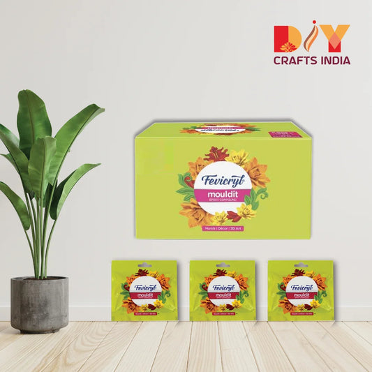 Pidilite Fevicryl Mouldit Art Clay - 16 Sachets Pack