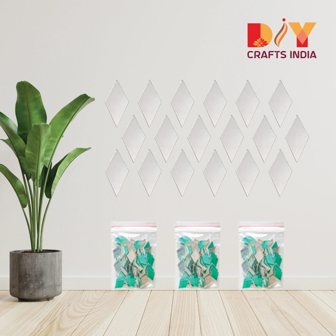 Diamond Shape Glass Mirrors for Lippan & Mosaic Art