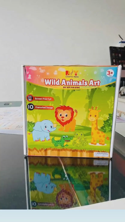 Wild Animals DIY Art Kit for Kids