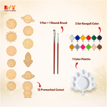 Solar System Art DIY Kit for Kids