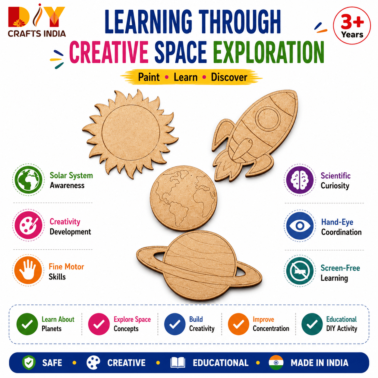 Solar System Art DIY Kit for Kids