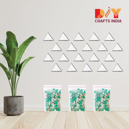 Triangle Glass Mirrors for Lippan Art – Pack