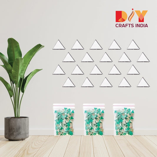 Triangle Glass Mirrors for Lippan Art – Pack