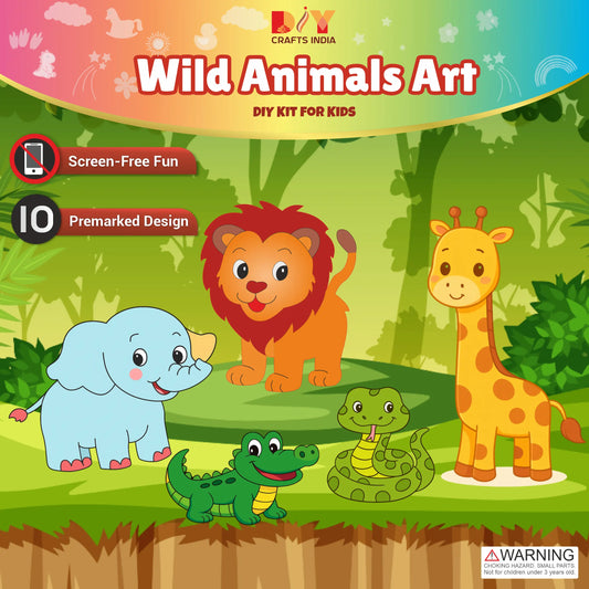 Wild Animals DIY Art Kit for Kids