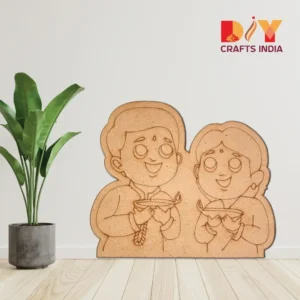 Pre-Marked-MDF-Cutout-Diwali-Couple-Design
